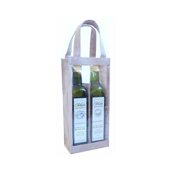Bella Vita Jute 2 Bottle Olive Oil Bags Nclear OJ2NCLEAR